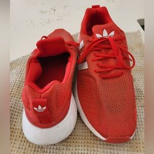 Adidas men Bright Red Sneakers